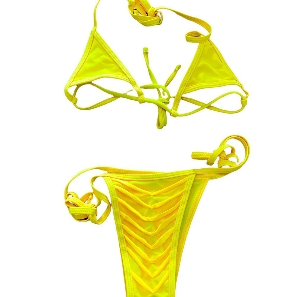 Yellow String Bikini - Size S